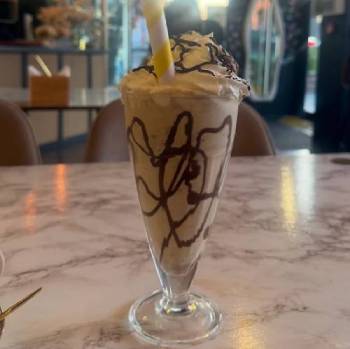 Creamy Milkshakes served at Papillon café and restaurant Birmingham